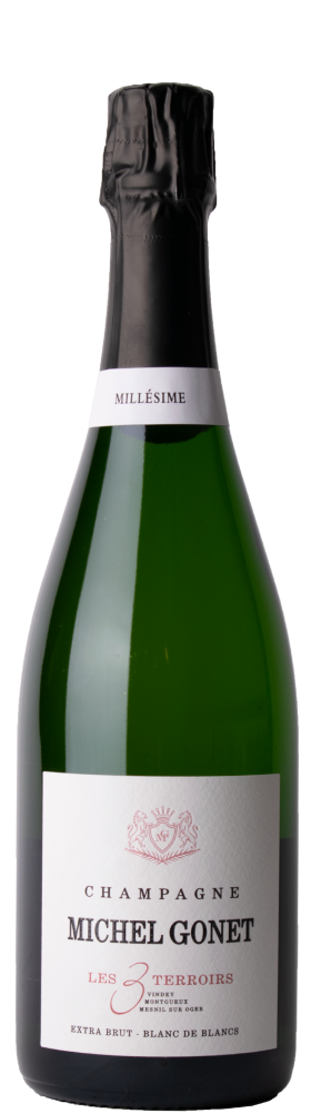 Champagne Michel Gonet Champagne Blanc de Blancs Les 3 Terroirs 2019 (Prijs per doos 6 stuks)